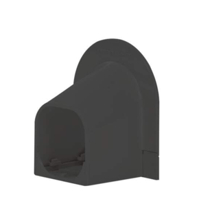 Eindstuk Plafond/Wand PVC Zwart Inoac NA-75BK 75 mm