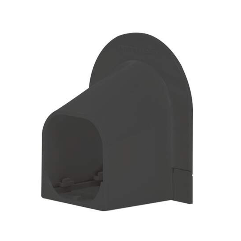 Eindstuk Plafond/Wand PVC Zwart Inoac NA-75BK 75 mm