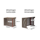 WAC115 Airco Omkasting Houtcomposiet Bruin M