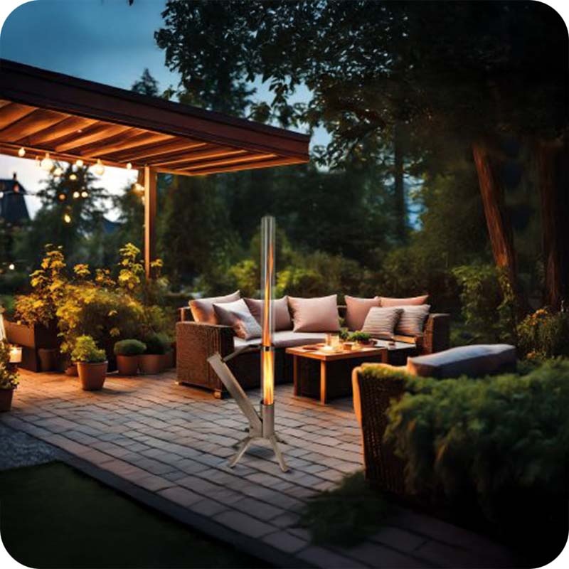 Terrasverwarmer Lounge Heater op Houtpellets BPH-R80