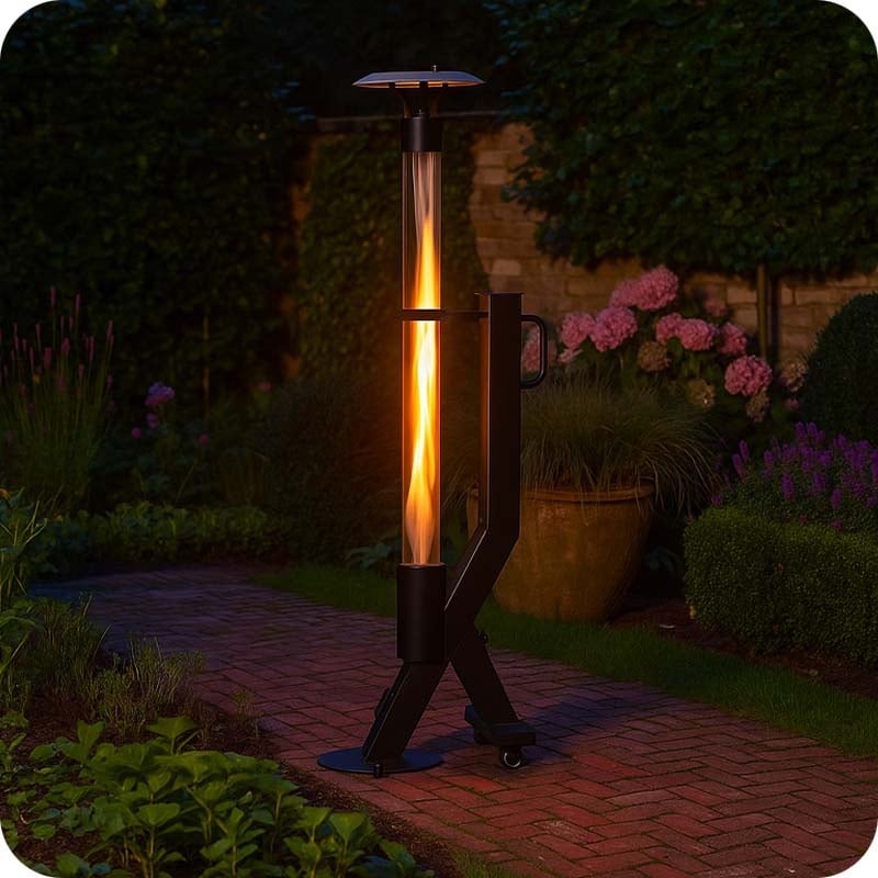 Terrasverwarmer Rocket Heater op Houtpellets BPH-R100-T1