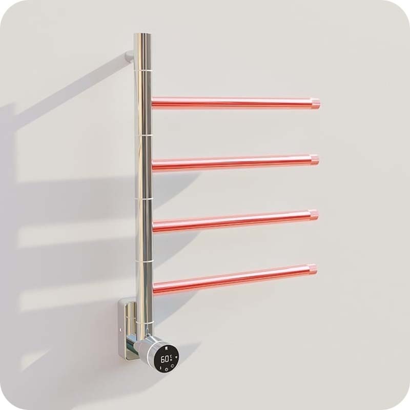 Elektrische Badkamer Radiator Phoenix 60Watt met Thermostaat - Chroom