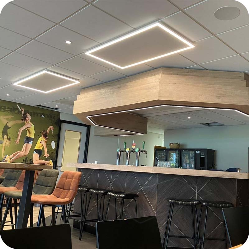 Infrarood Verwarmingspaneel 60x60cm LED Frame