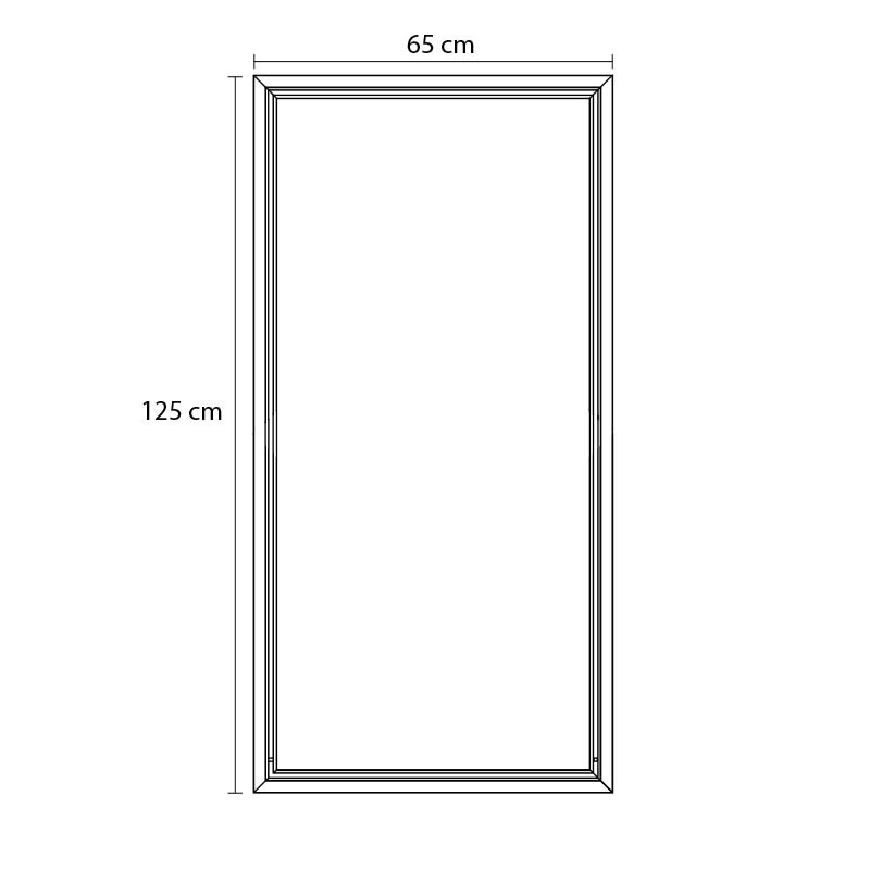 Infrarood Verwarmingspaneel 60x120cm LED Frame