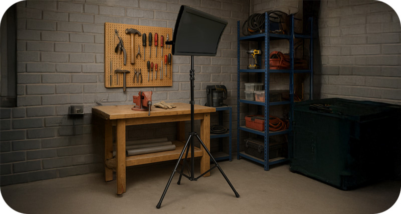 Heatscreen Industrieel Infrarood Verwarmingspaneel Verplaatsbaar Statief