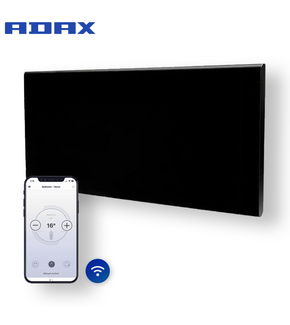 Tweedekans - Elektrische Wandradiator Adax Neo Hoog +Wifi - 250 Watt - Kleur Zwart