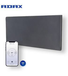 (13) Tweedekans - Elektrische Wandradiator Adax Neo Hoog +Wifi - 400 Watt - Kleur Grijs