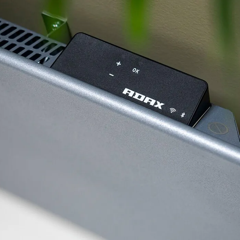 (13) Tweedekans - Elektrische Wandradiator Adax Neo Hoog +Wifi - 400 Watt - Kleur Grijs