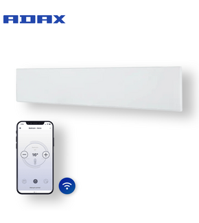 Tweedekans - Elektrische Wandradiator Adax Neo Laag +Wifi - 1200 Watt - Kleur Wit