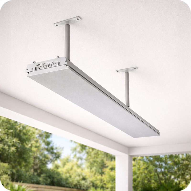 Heatstrip Verlengbeugels Zilver