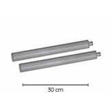 Heatstrip Verlengbeugels Zilver