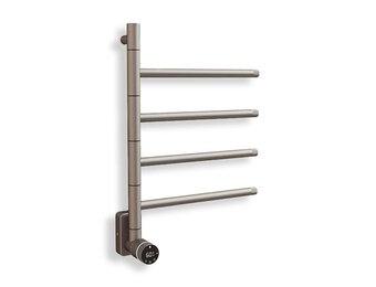 Tweedekans - Elektrische Badkamer Radiator Phoenix 60Watt met Thermostaat - Gun Metal