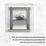 Compleet Infraroodpakket - 60x60 cm - 4 stuks - 400W