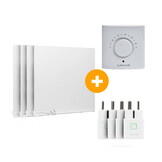 Compleet Infraroodpakket - 60x60 cm - 4 stuks - 400W