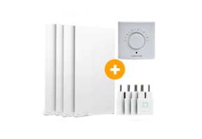 Compleet Infraroodpakket - 60x120 cm - 4 stuks - 750W