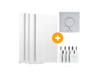 Compleet Infraroodpakket - 60x120 cm - 4 stuks - 750W