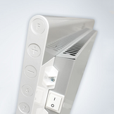 (07) Tweedekans - Elektrische Wandradiator Adax Neo Hoog - 600 Watt - Kleur Zwart