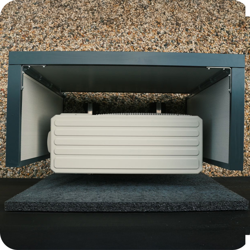 Airco & Warmtepomp Geluidsscherm Antraciet Large | Verlaagd tot 8dB