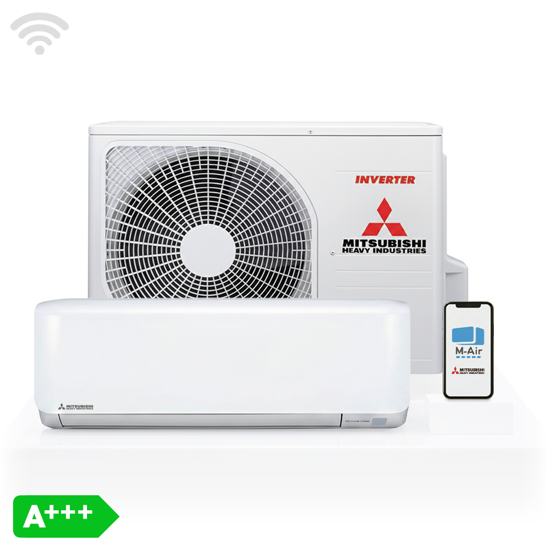 Mitsubishi Heavy Industries Airco Wandmodel 2,5kW - Singlesplit Complete Set - SRK25ZS-WF (Fluisterstil)