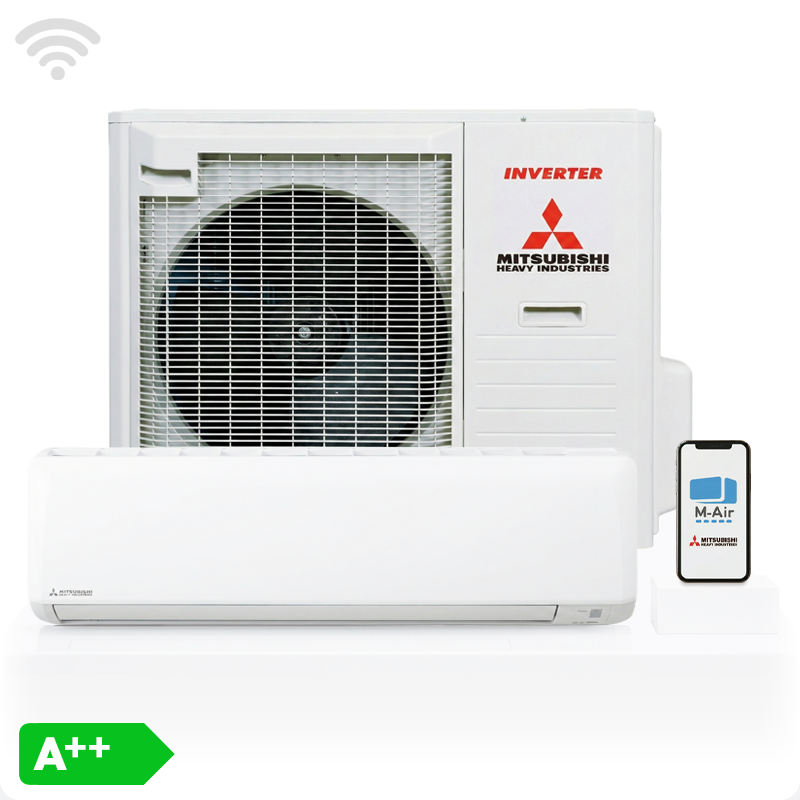 Mitsubishi Heavy Industries Airco Wandmodel 7,1kW - Singlesplit Complete Set - SRK71ZR-WF (Fluisterstil)