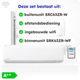 Mitsubishi Heavy Industries Airco Wandmodel 6,3kW - Singlesplit Complete Set - SRK63ZR-WF (Fluisterstil)