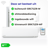 Mitsubishi SRK71ZR-WF Singlesplit Airco 7,1kW +Wifi Zeer krachtig