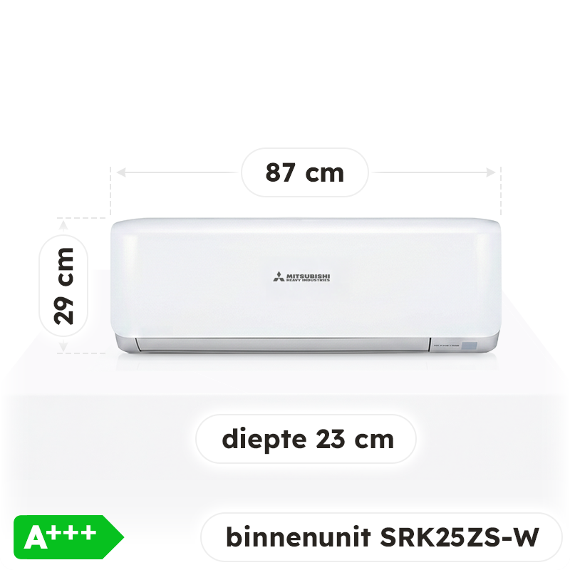 Mitsubishi H.I. Wandunit SRK25ZS 2,5 kW