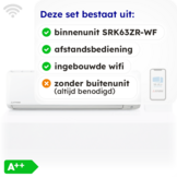 Mitsubishi SRK63ZR-WF Losse Binnenunit Airco 6,3kW +Wifi