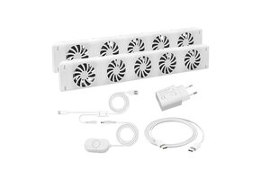 (18) Tweedekans - Radiatorventilator Turbo Booster 3 Watt Duo Set