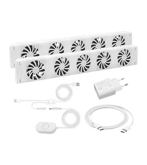 (18) Tweedekans - Radiatorventilator Turbo Booster 3 Watt Duo Set