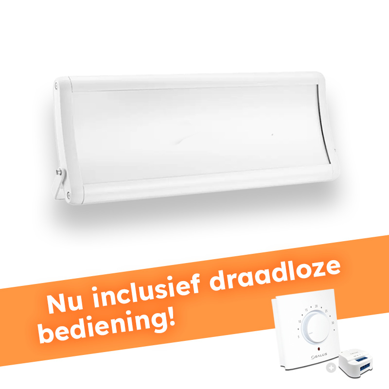 Industrieel Infrarood Verwarmingspaneel 1300W - Wit