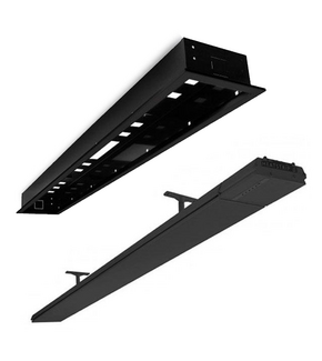 Tweedekans - Heatstrip Inbouwframe Behuizing Flushmount Zwart