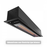 Tweedekans - Heatstrip Inbouwframe Behuizing Flushmount Zwart