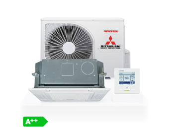 Airco Cassettemodel 3,5kW - Singlesplit Complete Set - FDTC35VH (60x60cm)