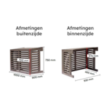 Tweedekans - WAC100 Airco Omkasting Houtcomposiet Bruin S