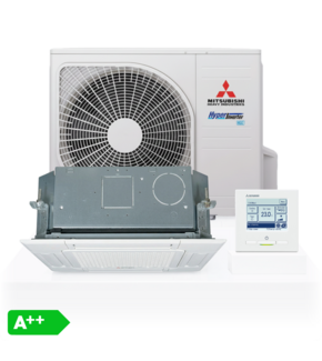 Airco Cassettemodel 6,0kW - Singlesplit Complete Set - FDTC60VH (60x60cm)