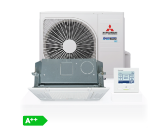 Airco Cassettemodel 6,0kW - Singlesplit Complete Set - FDTC60VH (60x60cm)