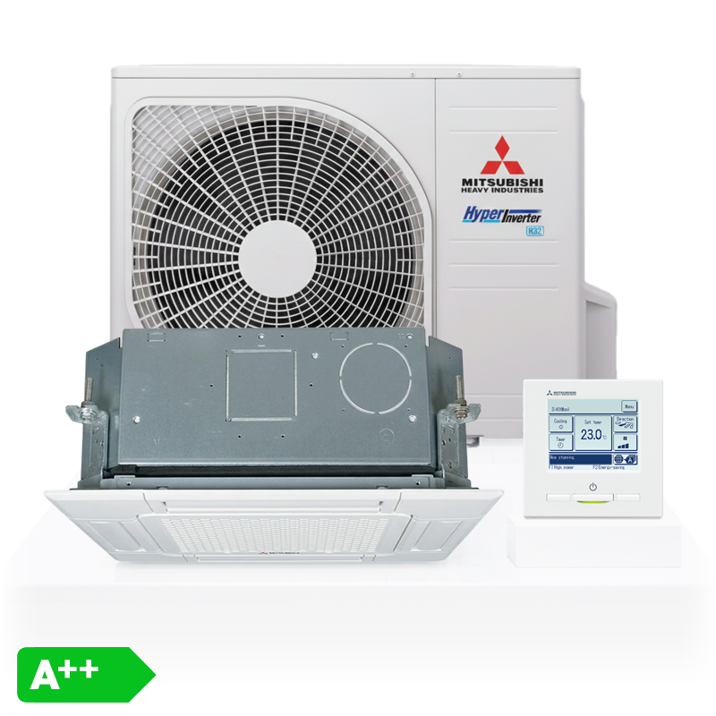 Airco Cassettemodel 6,0kW - Singlesplit Complete Set - FDTC60VH (60x60cm)