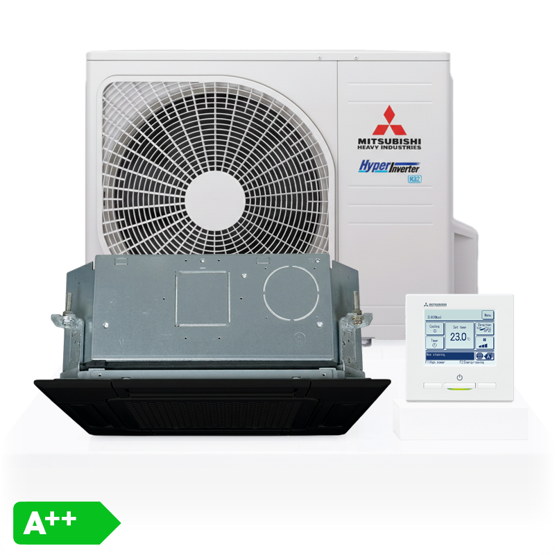 Airco Cassettemodel 5,0kW - Singlesplit Complete Set - FDTC50VH (60x60cm)