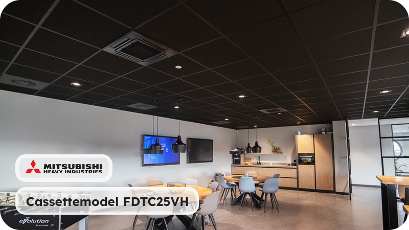 Mitsubishi Heavy Industries Airco Cassettemodel 2,5kW - Singlesplit Complete Set - FDTC25VH (60x60cm)