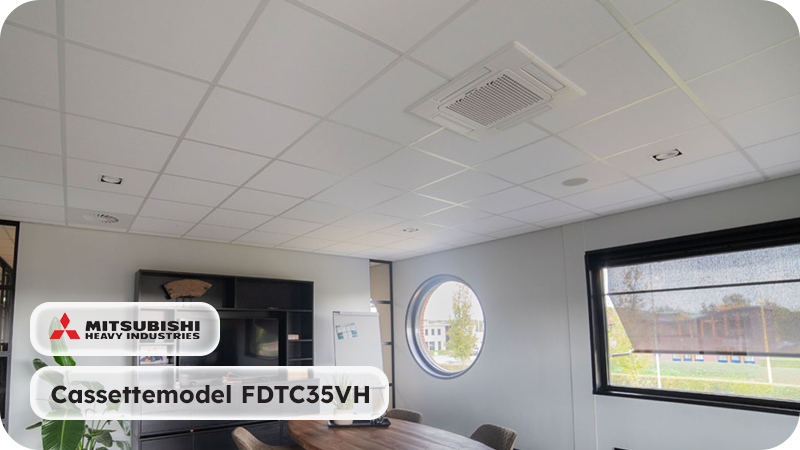 Mitsubishi Heavy Industries Airco Cassettemodel 3,5kW - Singlesplit Complete Set - FDTC35VH (60x60cm)