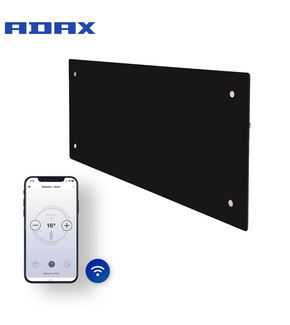 Tweedekans: Elektrische Wandradiator Adax Clea Hoog +Wifi - 600 Watt - Kleur Zwart