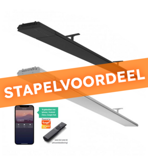 Heatstrip 3200 Watt Infrarood Terrasverwarming +Afstandsbediening +App