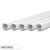 Inoac PVC Leidinggoot Wit 2m – Set van 5 (4+1 Gratis)