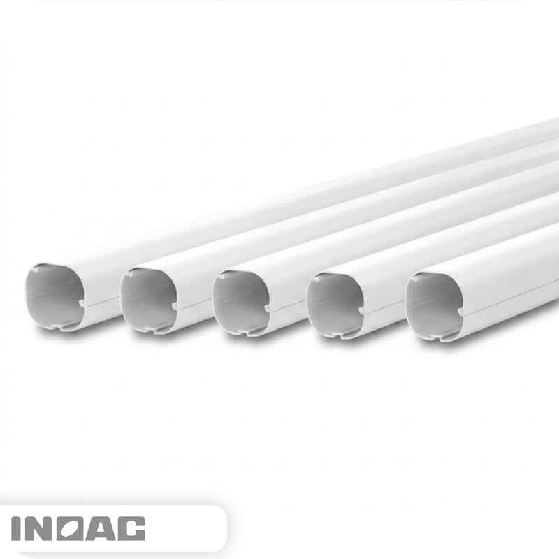 Inoac PVC Leidinggoot Wit 2m – Set van 5 (4+1 Gratis)