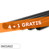 Inoac PVC Leidinggoot Zwart 2m – Set van 5 (4+1 Gratis)