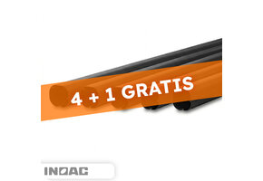 Inoac PVC Leidinggoot Zwart 2m – Set van 5 (4+1 Gratis)