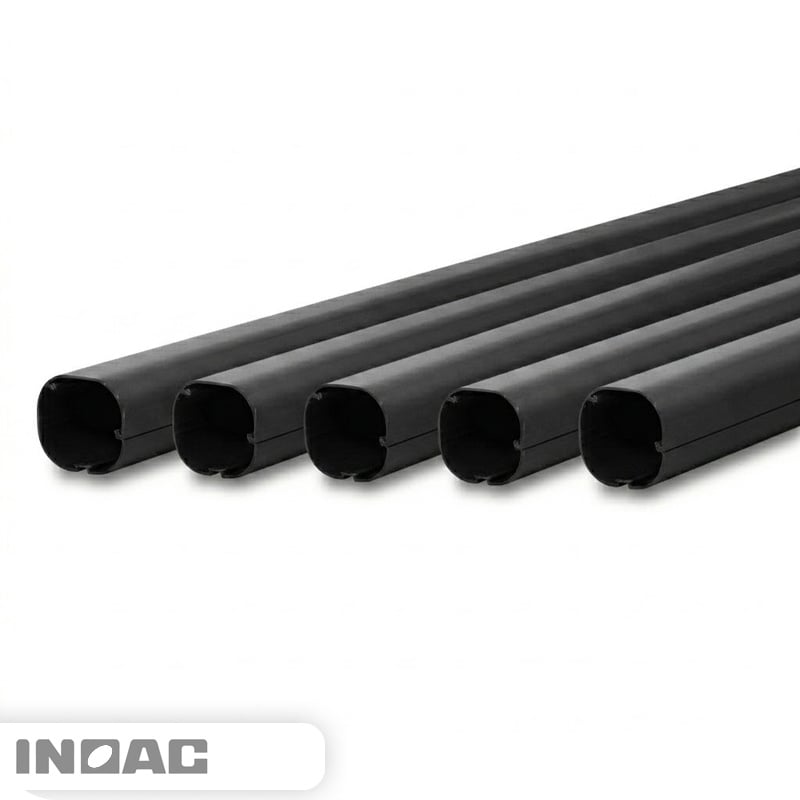 Inoac PVC Leidinggoot Zwart 2m – Set van 5 (4+1 Gratis)