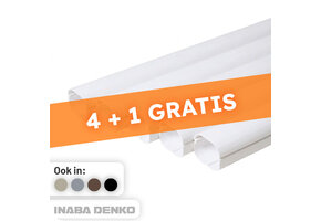 Inaba Denko PVC Leidinggoot Wit 2m – Set van 5 (4+1 Gratis)