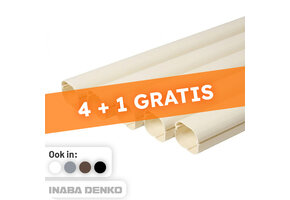 Inaba Denko PVC Leidinggoot Ivoor 2m – Set van 5 (4+1 Gratis)